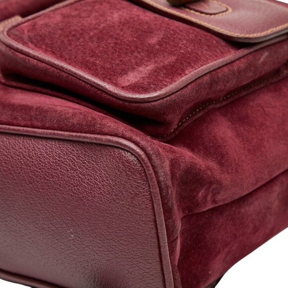 Gucci Bamboo Backpack 003 2058 0016 Purple Suede main image 9